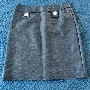 Per Se Navy Textured Skirt Size 6